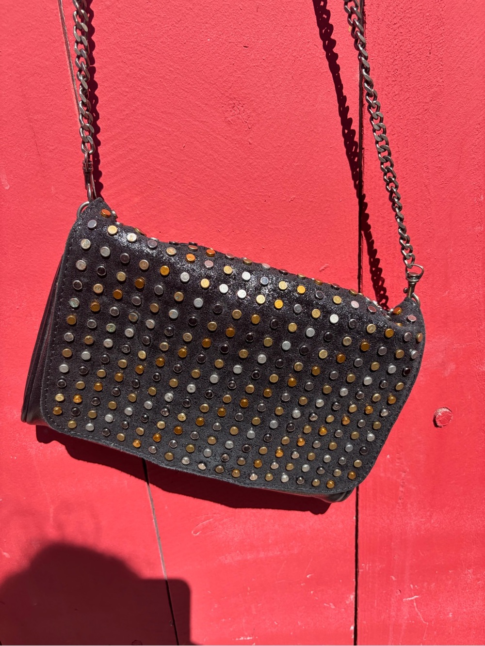 Patricia Nash Studded Luisa Medium Flap Clutch purse